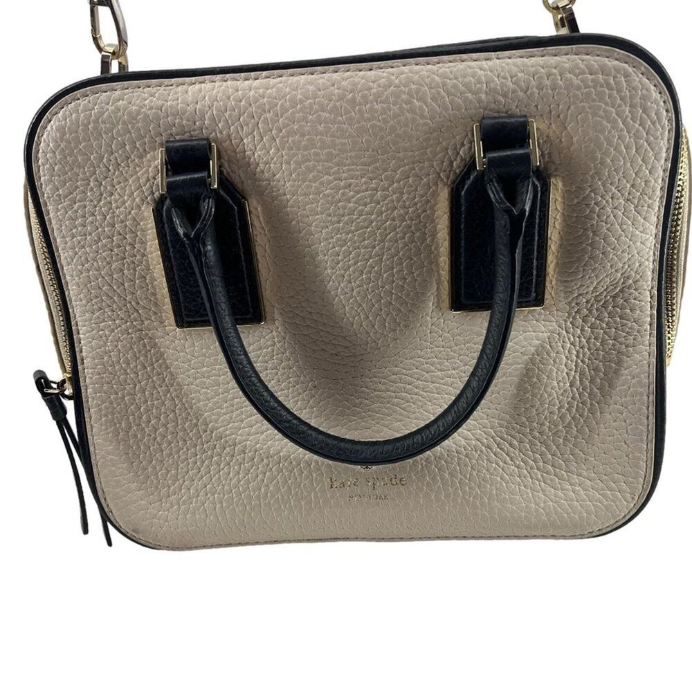 Kate Spade Bags Kate Spade Cecil Court Elia' Beige Leather Satchel Crossbody